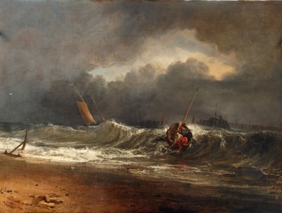 Fischer an einer Lee-Küste bei stürmischem Wetter von Joseph Mallord William Turner